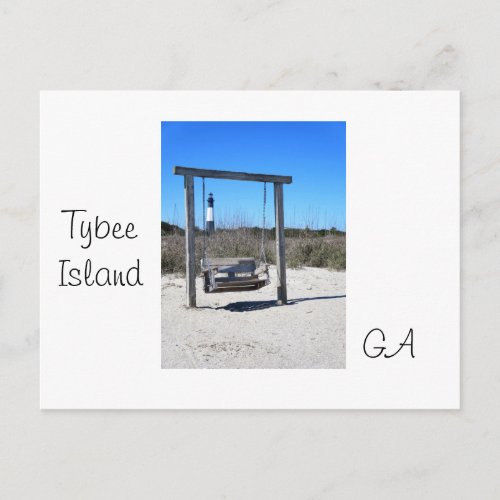 Tybee Swing Postcard