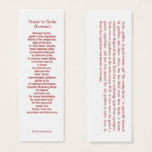 Tyche (Fortune) Prayer Card (Front & Back)