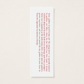 Tyche (Fortune) Prayer Card (Back)