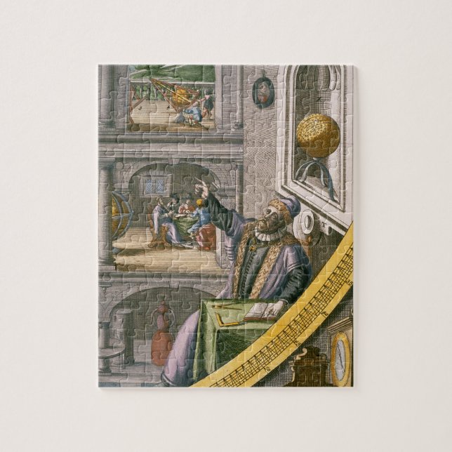 Tycho Brahe (1546-1601) aged 40, amongst his astro Jigsaw Puzzle (Vertical)