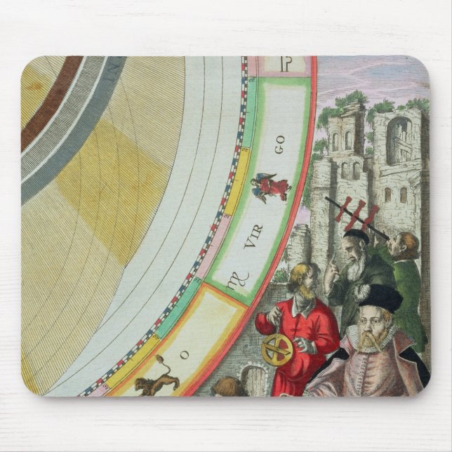 Tycho Brahe , detail from a map showing his Mouse Pad (Front)