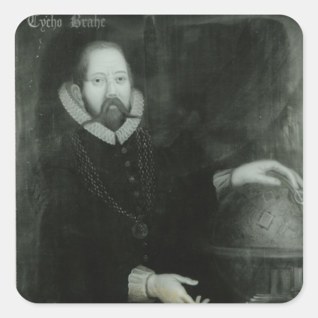 Tycho Brahe Square Sticker (Front)