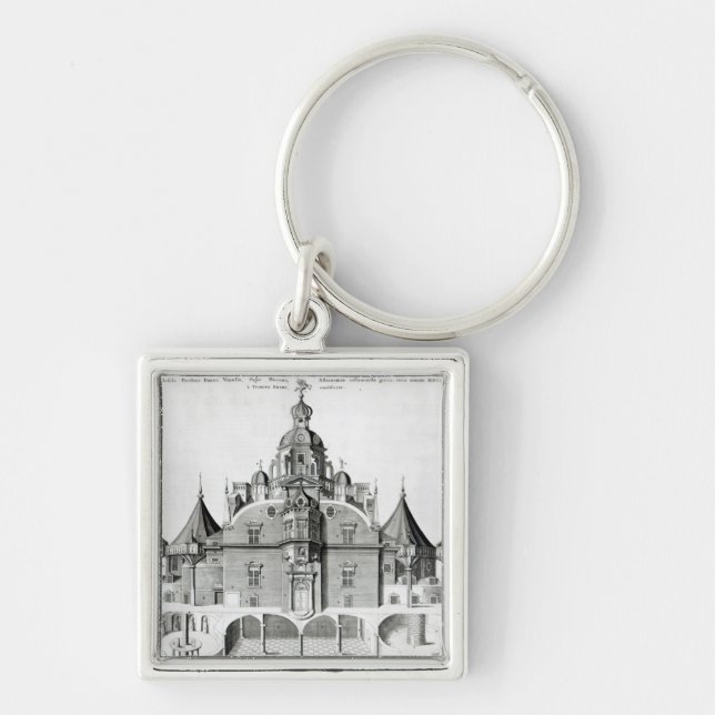 Tycho Brahe's observatory Uraniborg Keychain (Front)