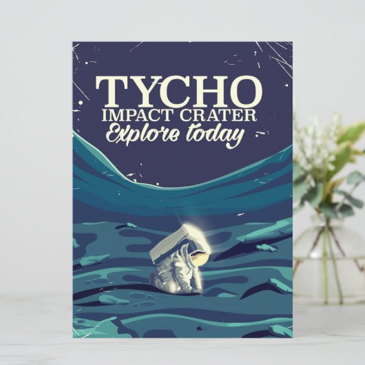Tycho moon travel poster (Standing Front)