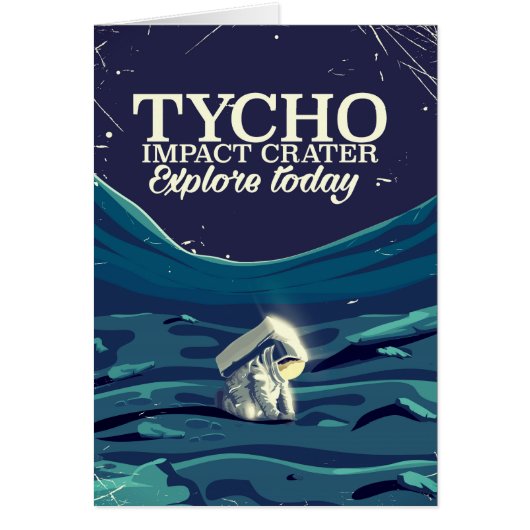 Tycho moon travel poster cards (Front)