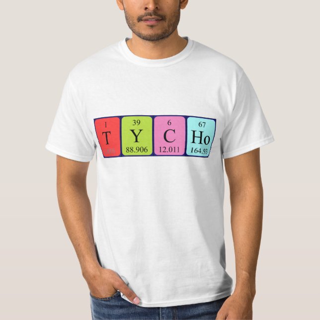 Tycho periodic table name shirt (Front)