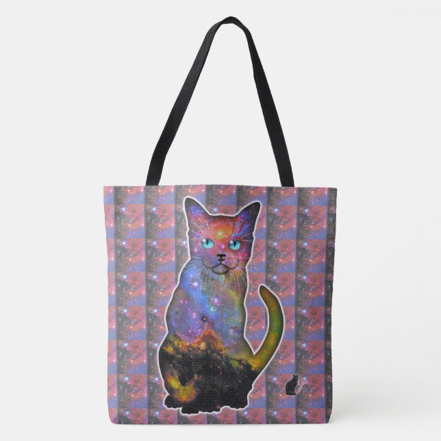 Tycho Space In Cat Tote Bag (Front)