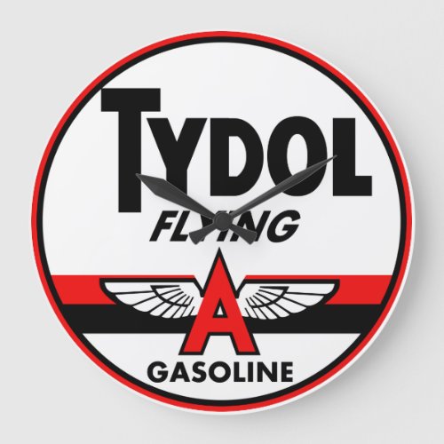 Tydol Flying Gasoline vintage sign Large Clock