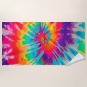 Tye-Dye-3 Beach Towel