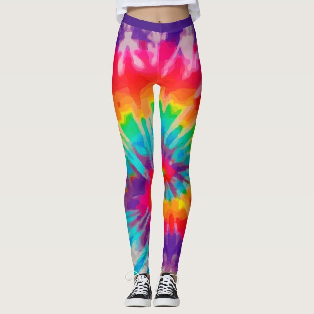 Tye-Dye-3 Leggings (Front)