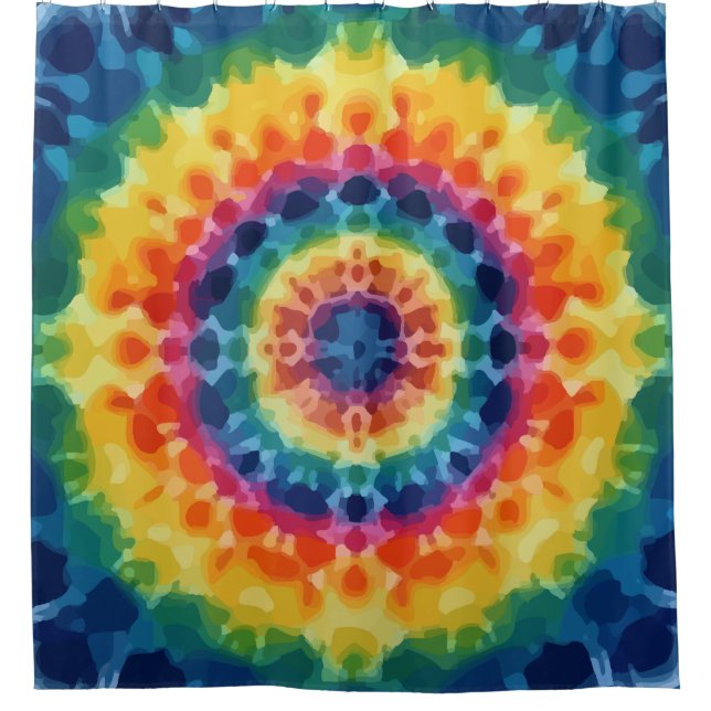 Tye-Dye-4 iPhone / iPad case Shower Curtain (Front)
