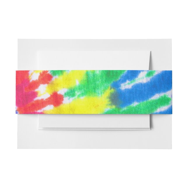 TYE DYE Bar Bat Mitzvah Envelope Wrap Band (Front Example)