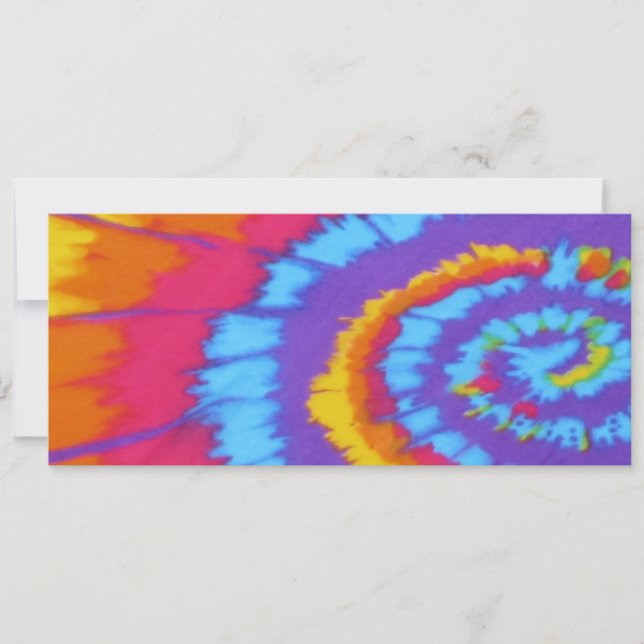 Tye- dye birthday invitation (Front)