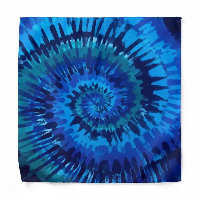 Tye-Dye-Blue Bandana (Front)
