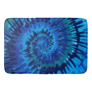 Tye-Dye-Blue Bath Mat