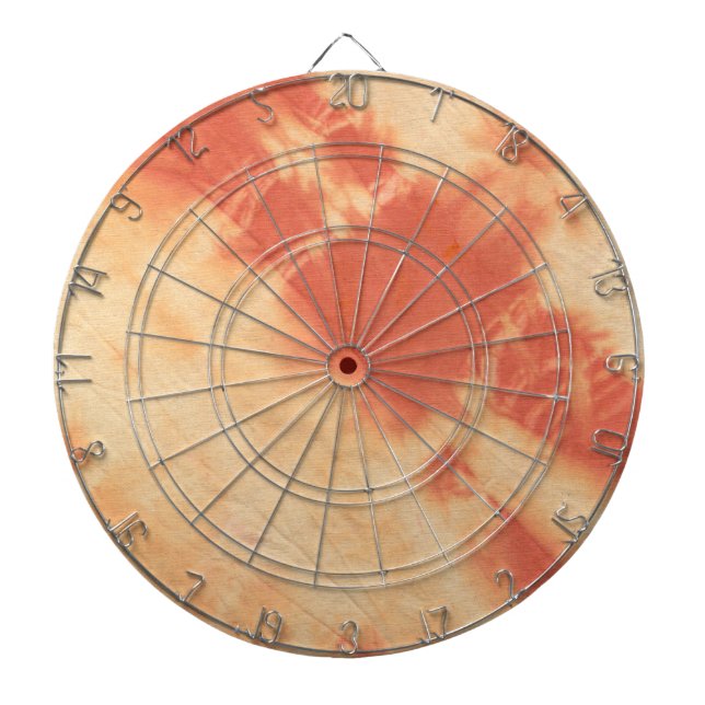 Tye Dye Composition #10 by Michael Moffa Dartboard With Darts (Front)