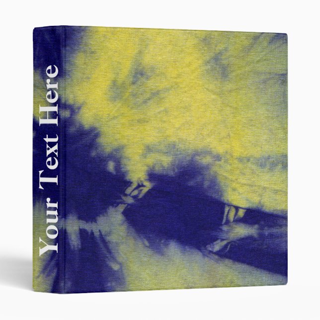 Tye Dye Composition #11 by Michael Moffa 3 Ring Binder (Front/Spine)