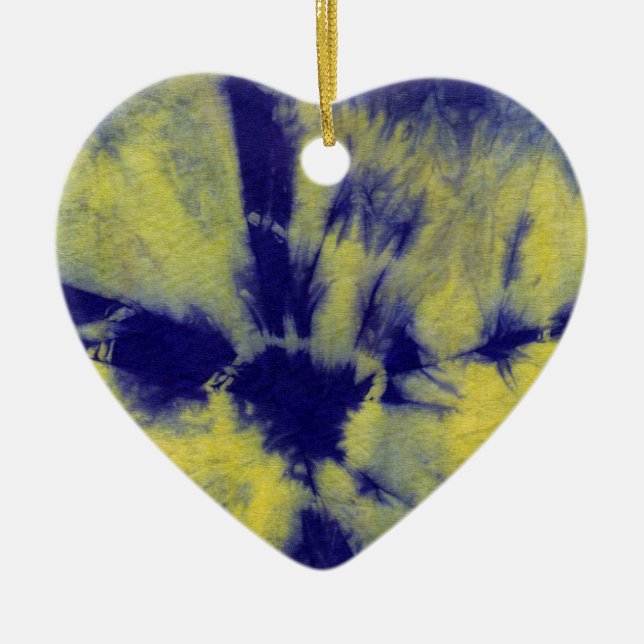 Tye Dye Composition #11 by Michael Moffa Ceramic Ornament (Front)