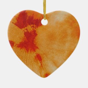 Tye Dye Composition #12 by Michael Moffa Ceramic Ornament