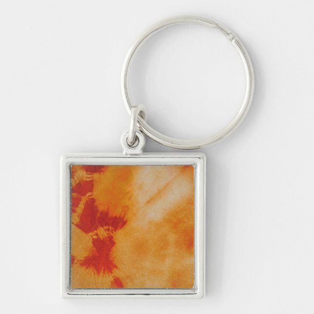 Tye Dye Composition #12 by Michael Moffa Keychain (Front)