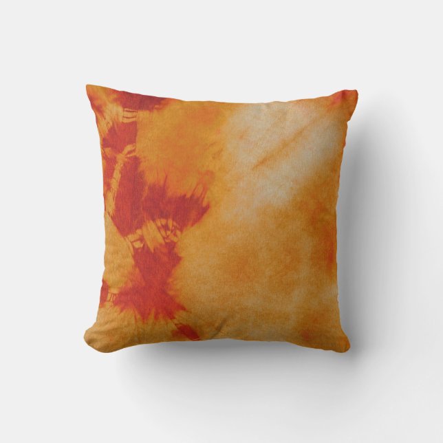 Tye Dye Composition #12 by Michael Moffa Throw Pillow (Front)