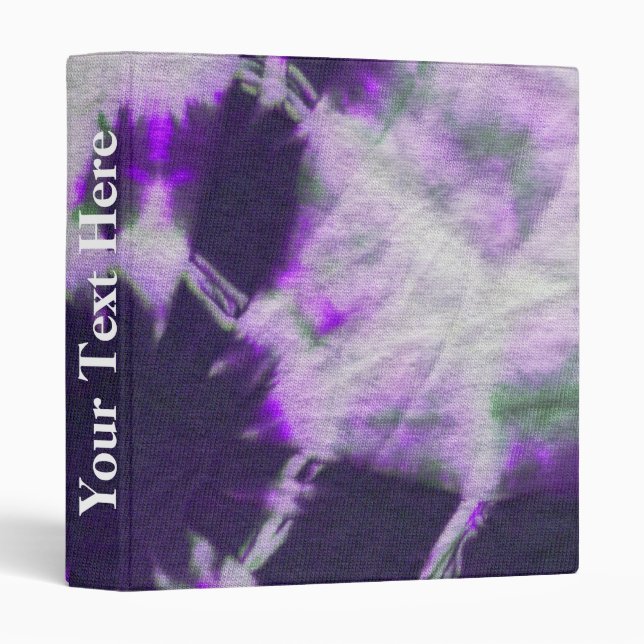 Tye Dye Composition #1 by Michael Moffa 3 Ring Binder (Front/Spine)