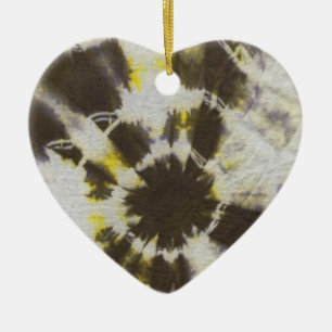 Tye Dye Composition #2 by Michael Moffa Ceramic Ornament