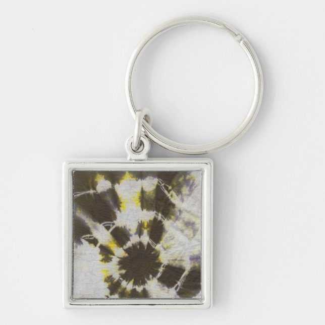 Tye Dye Composition #2 by Michael Moffa Keychain (Front)