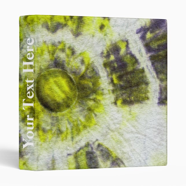 Tye Dye Composition #3 by Michael Moffa 3 Ring Binder (Front/Spine)