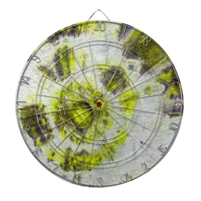 Tye Dye Composition #3 by Michael Moffa Dart Board (Front)