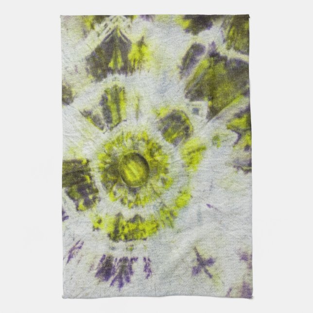 Tye Dye Composition #3 by Michael Moffa Kitchen Towel (Vertical)