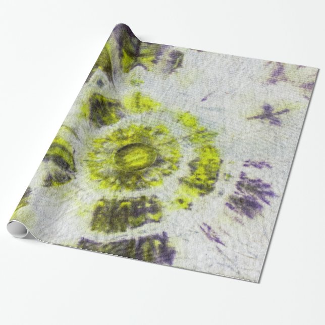 Tye Dye Composition #3 by Michael Moffa Wrapping Paper (Unrolled)