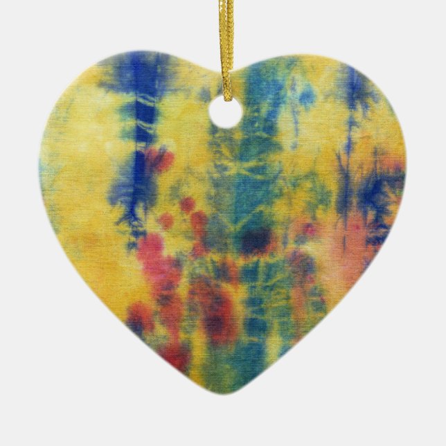 Tye Dye Composition #5 by Michael Moffa Ceramic Ornament (Front)