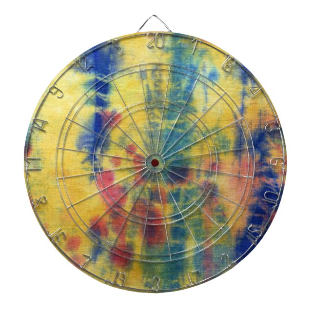 Tye Dye Composition #5 by Michael Moffa Dart Board (Front)