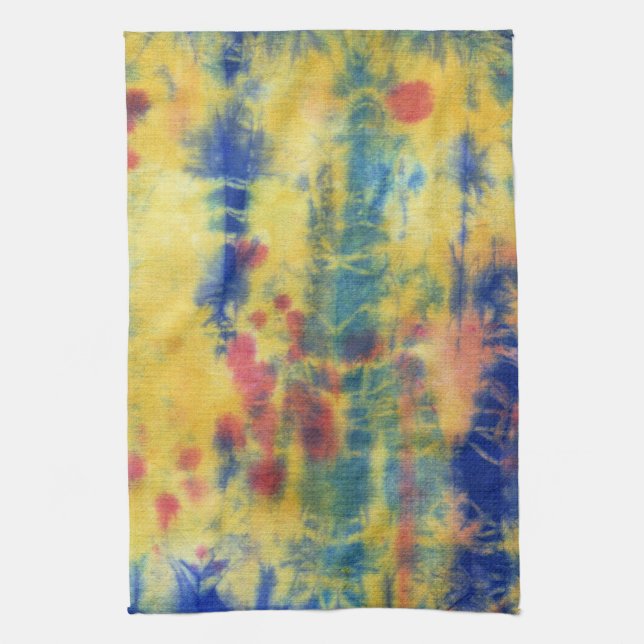 Tye Dye Composition #5 by Michael Moffa Kitchen Towel (Vertical)