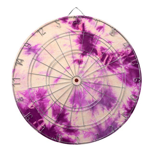 Tye Dye Composition #7 by Michael Moffa Dartboard With Darts (Front)