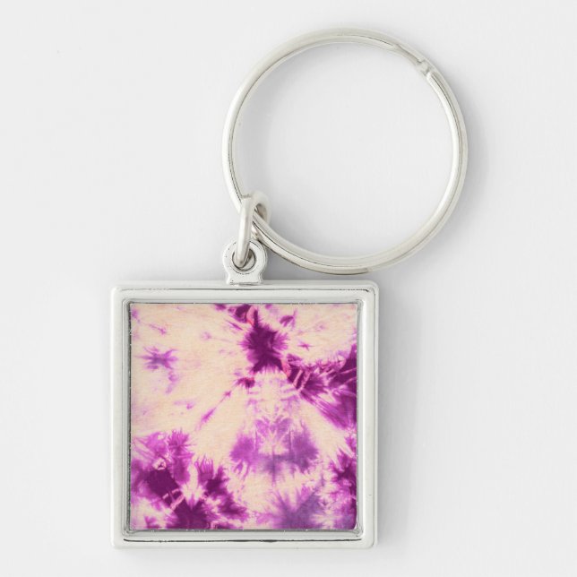Tye Dye Composition #7 by Michael Moffa Keychain (Front)