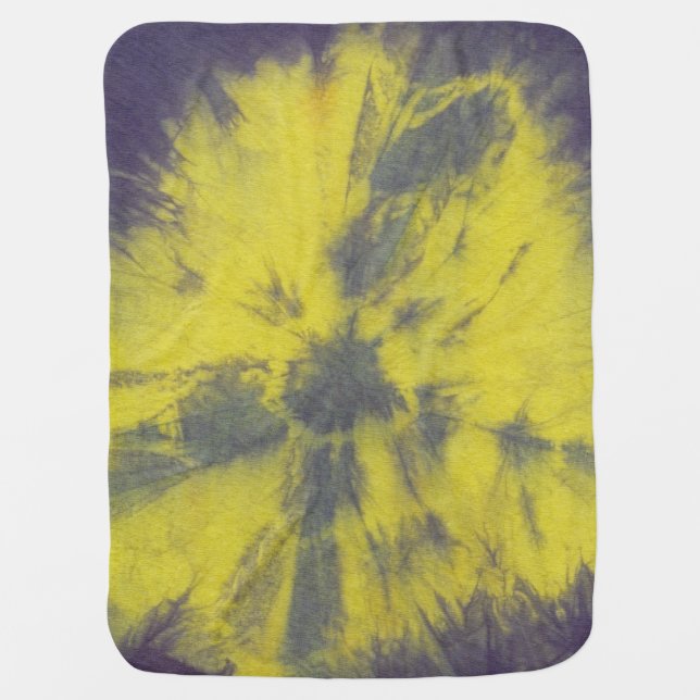 Tye Dye Composition #8 by Michael Moffa Swaddle Blanket (Front)