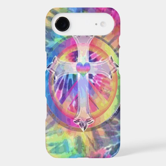 Tye Dye Cross Case-Mate iPhone Case (Back)
