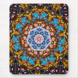 tye dye mushrooms 4 mouse pad