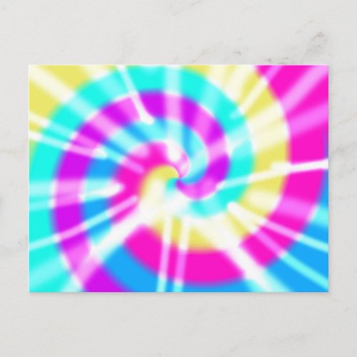 Tye Dye Pattern Postcard