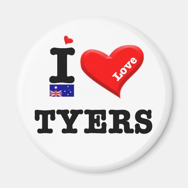 TYERS - I Love Magnet (Front)
