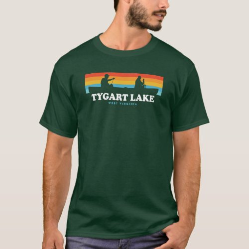 Tygart Lake West Virginia Canoe T_Shirt