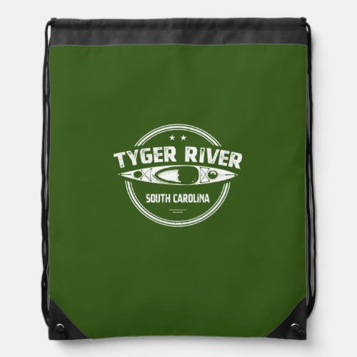 Tyger River South Carolina Drawstring Bag