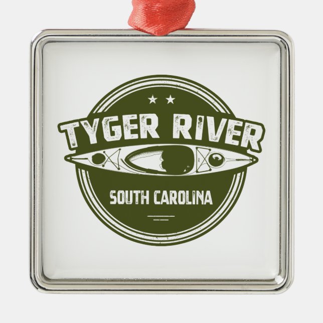 Tyger River, South Carolina Metal Ornament (Front)