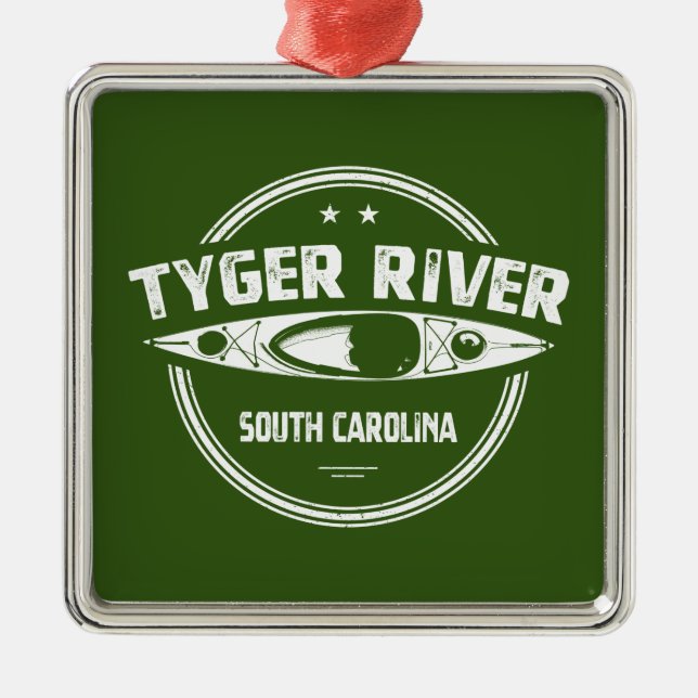 Tyger River, South Carolina Metal Ornament (Front)