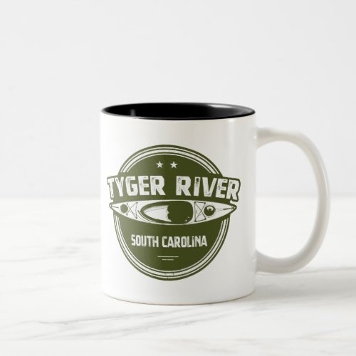 Tyger River South Carolina Two_Tone Coffee Mug