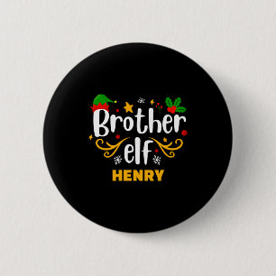 Tygraphy Brother Elf Fun Family Matching Button