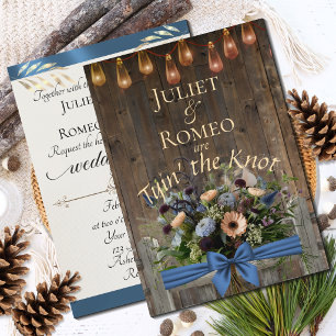Tyin' the Knot Wildflowers & Ribbon - Blue
