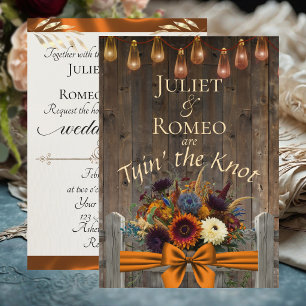 Tyin' the Knot Wildflowers & Ribbon - Copper